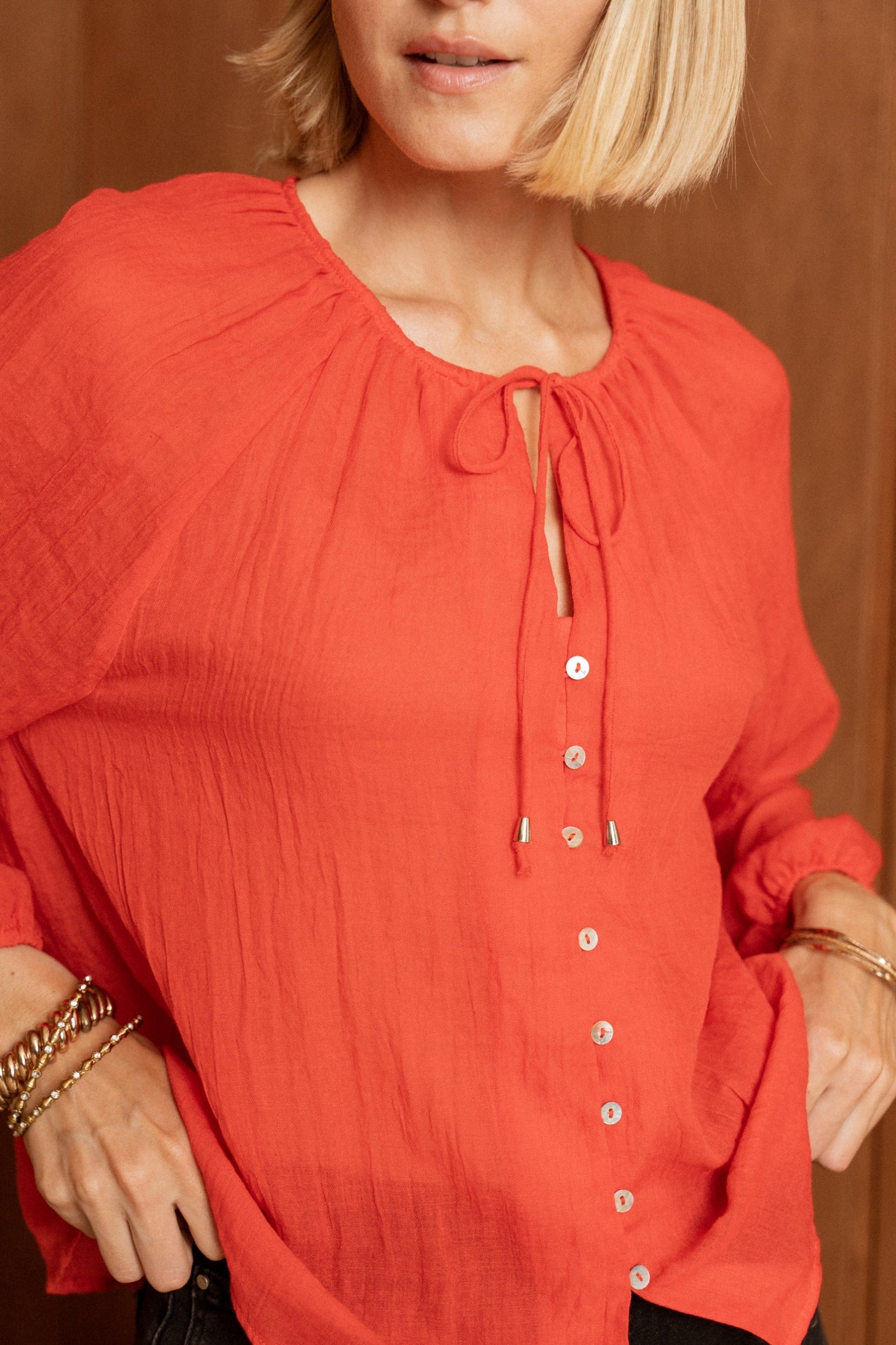 Blouse Johanne Brique