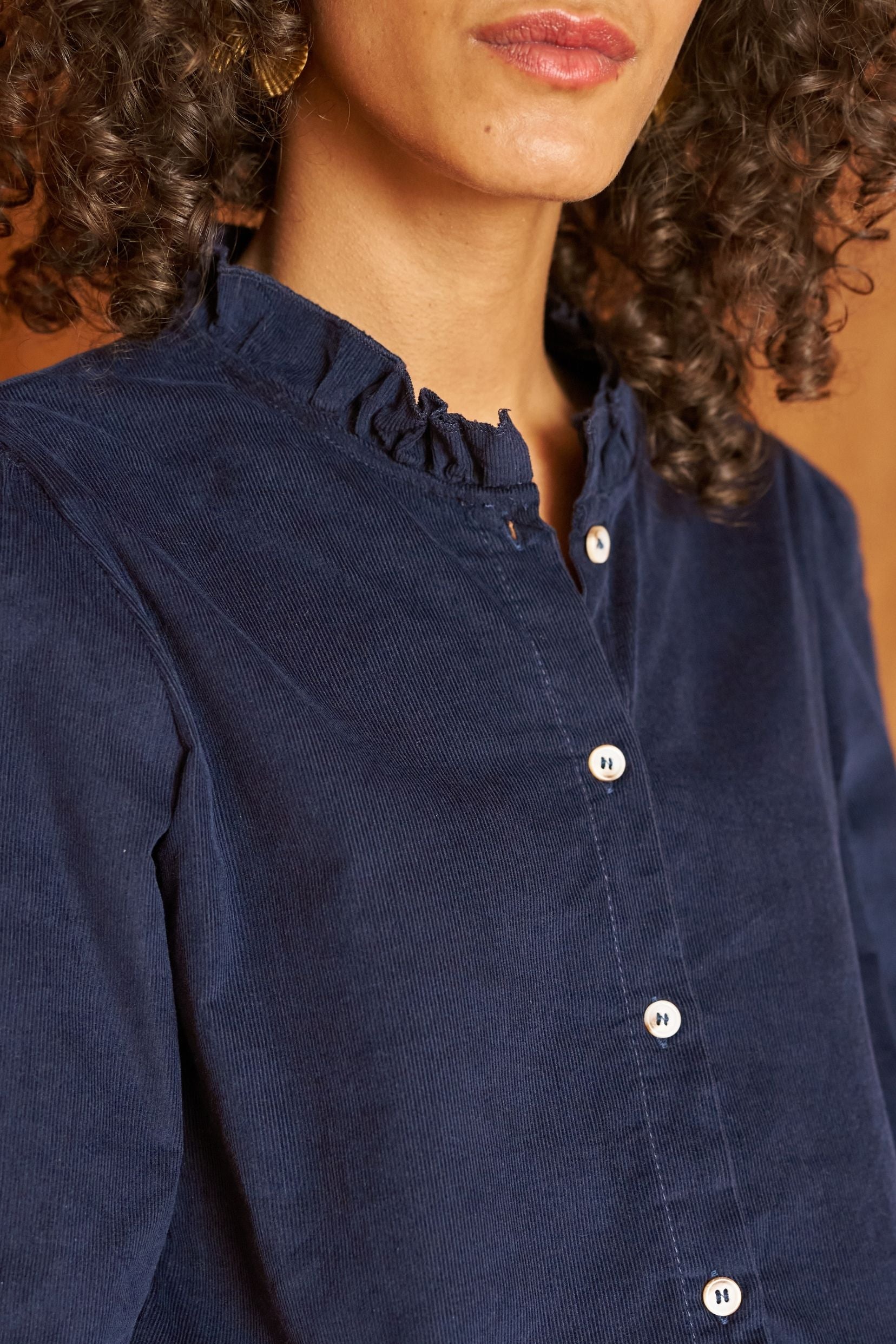 Chemise Charlina Velours Marine
