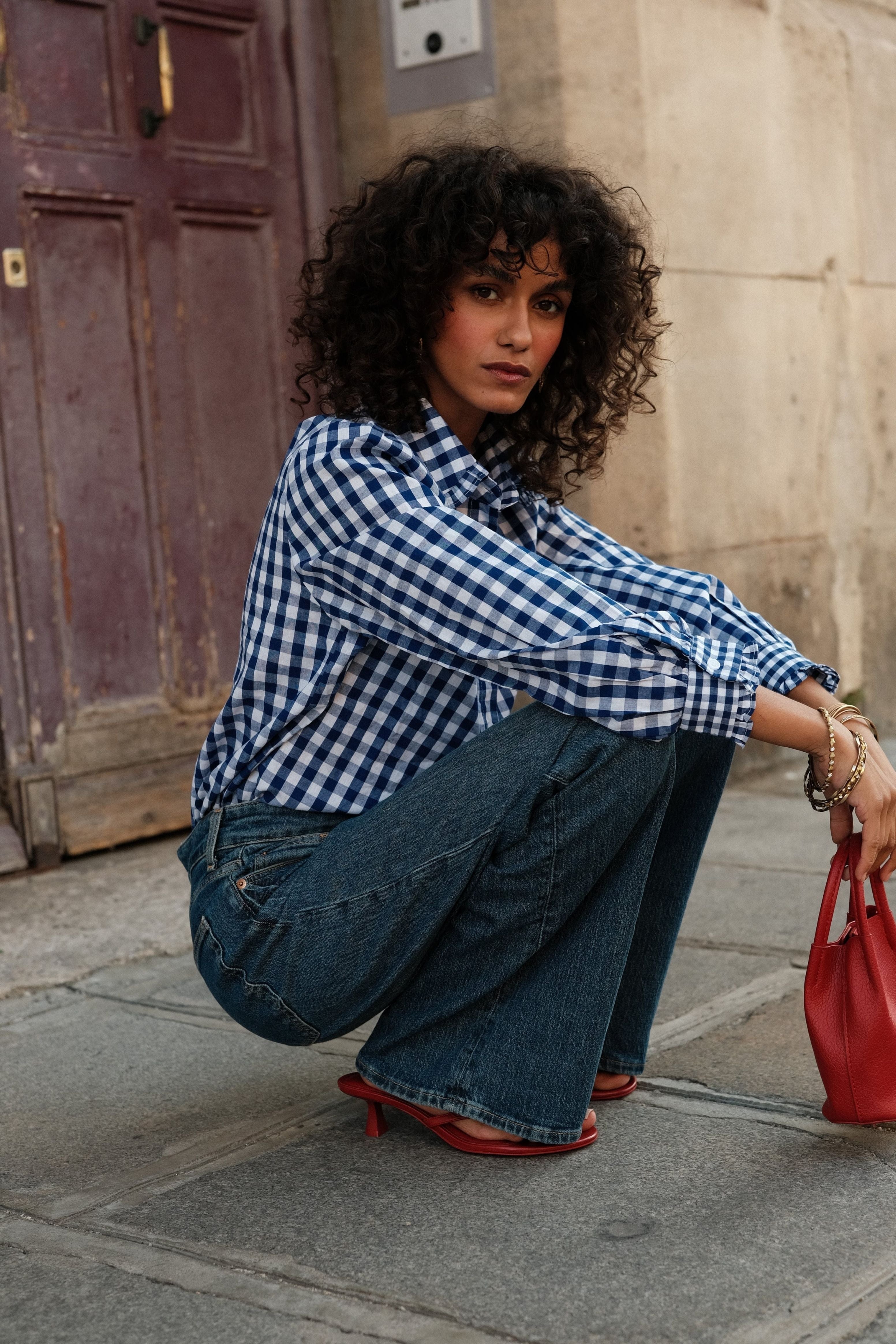 Chemise Katy Vichy Marine