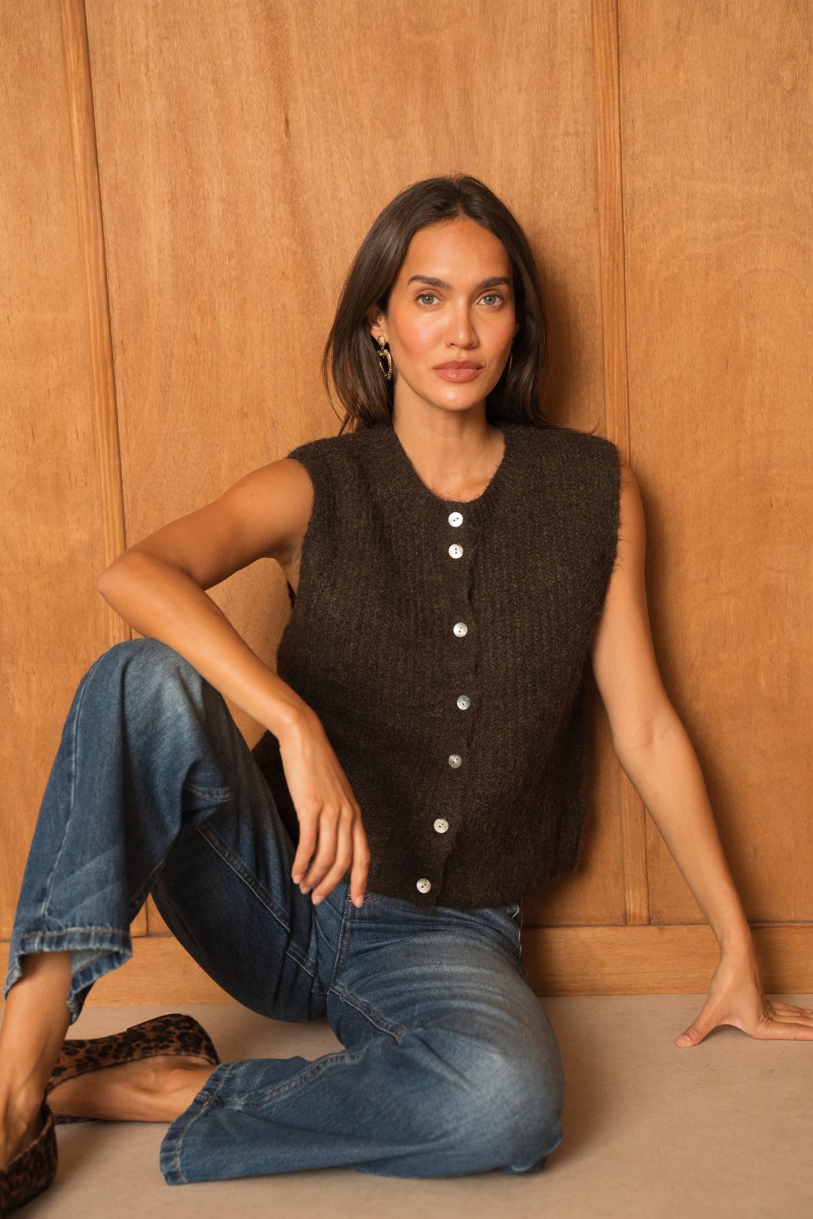Gilet Bertille Marron