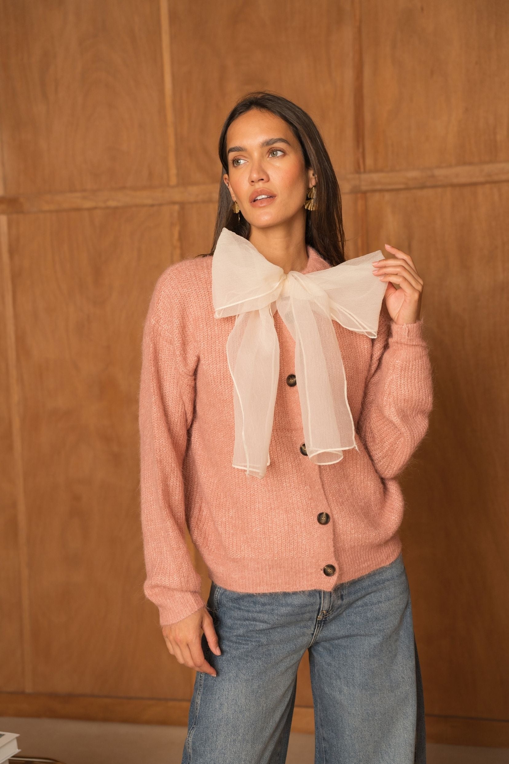 Gilet Domitille Rose