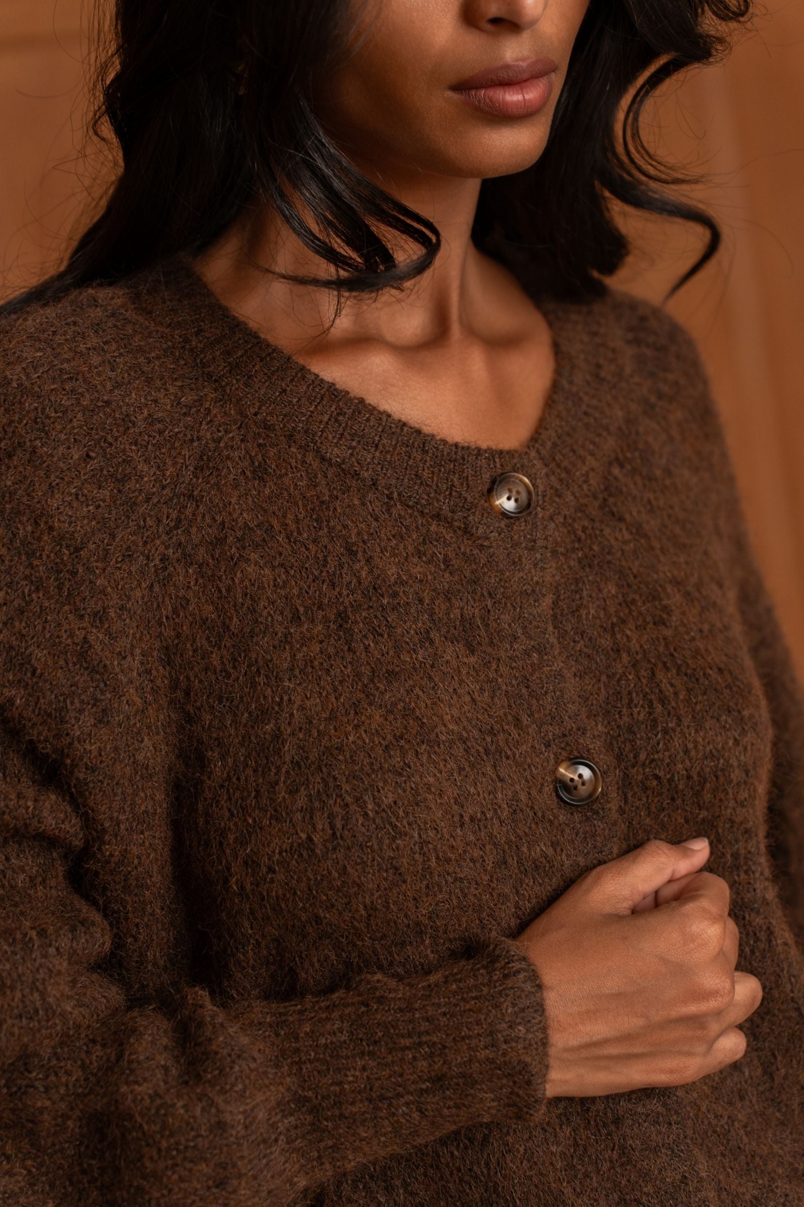 Gilet Esme Marron
