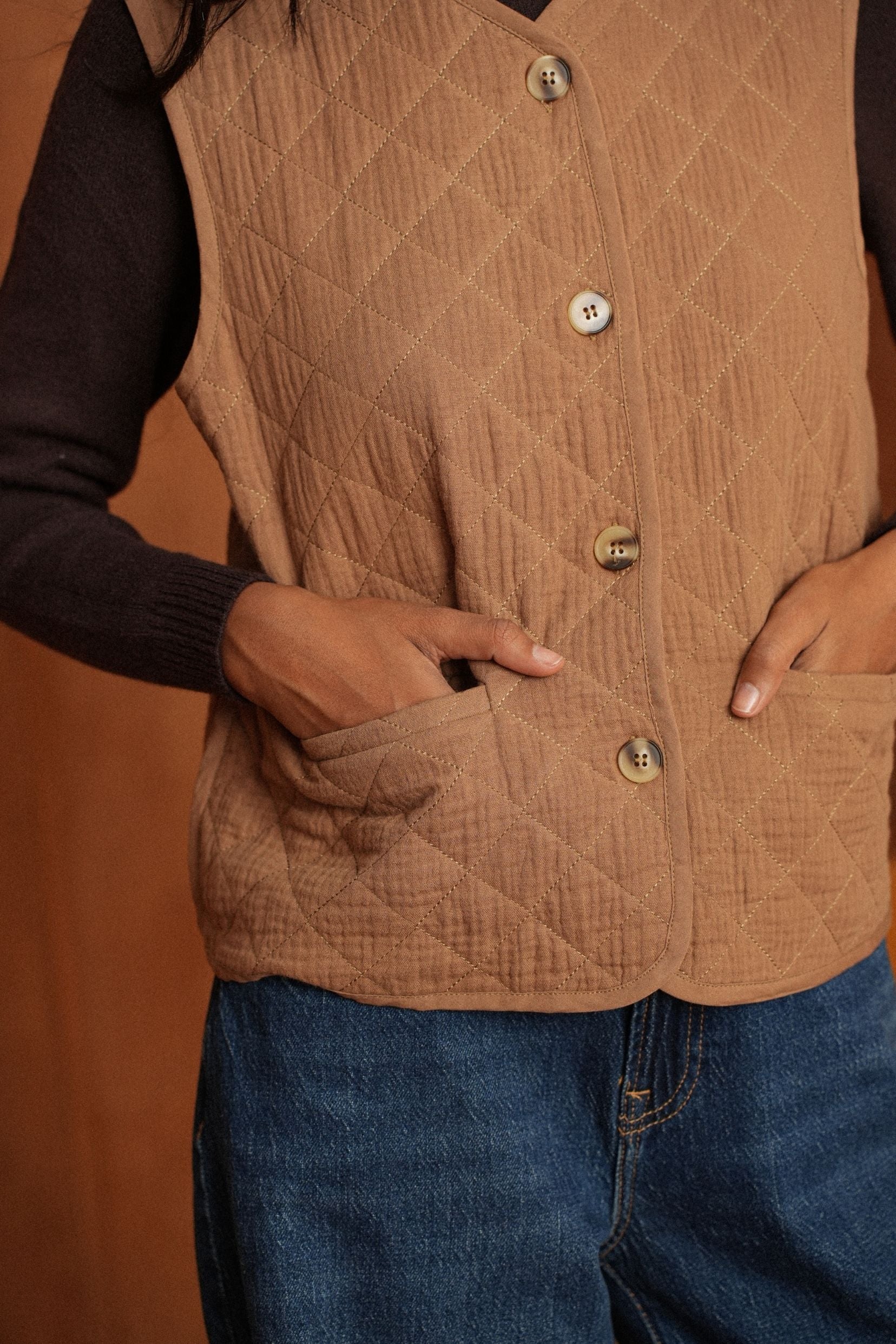 Gilet Garance Camel
