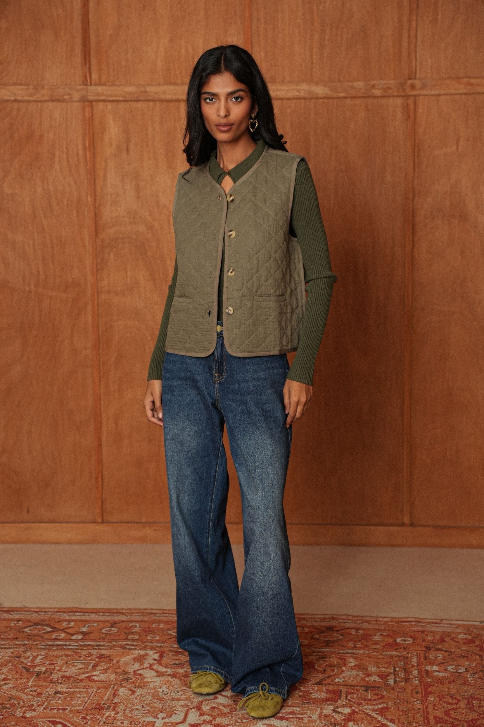 Gilet Garance Kaki