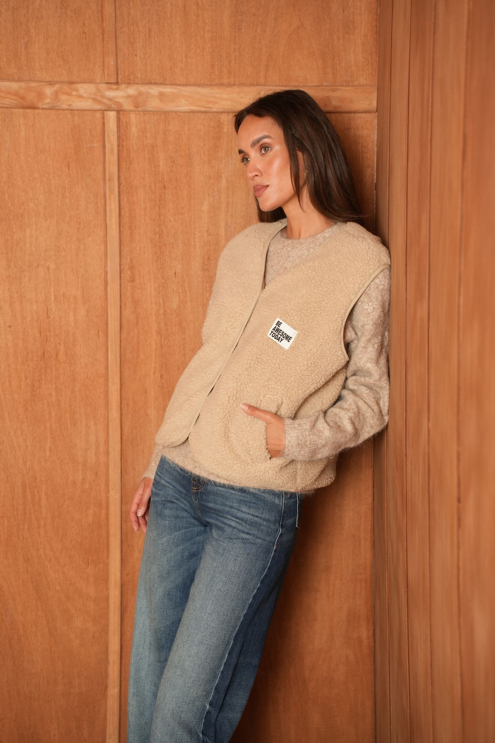 Gilet Isabella Beige