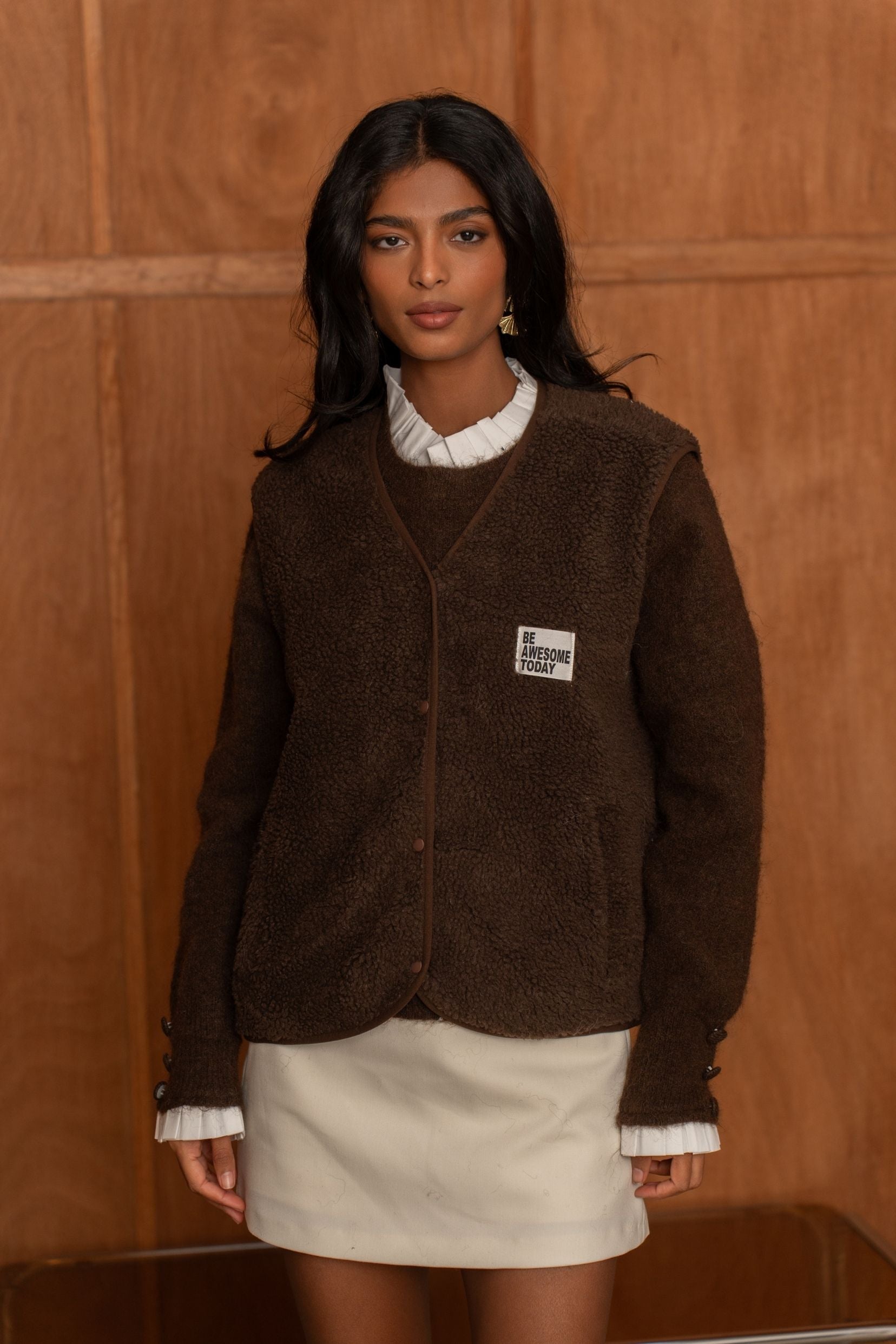 Gilet Isabella Marron