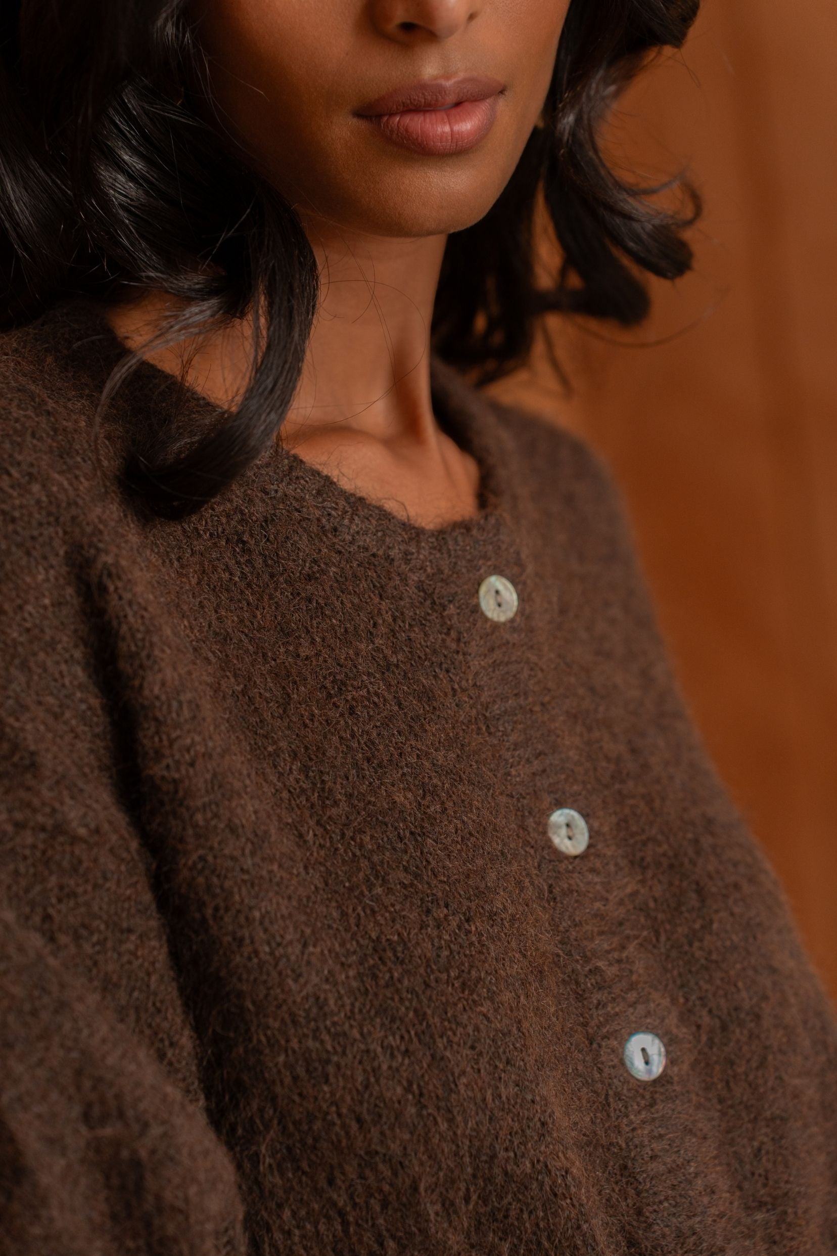 Gilet Ophélie Marron