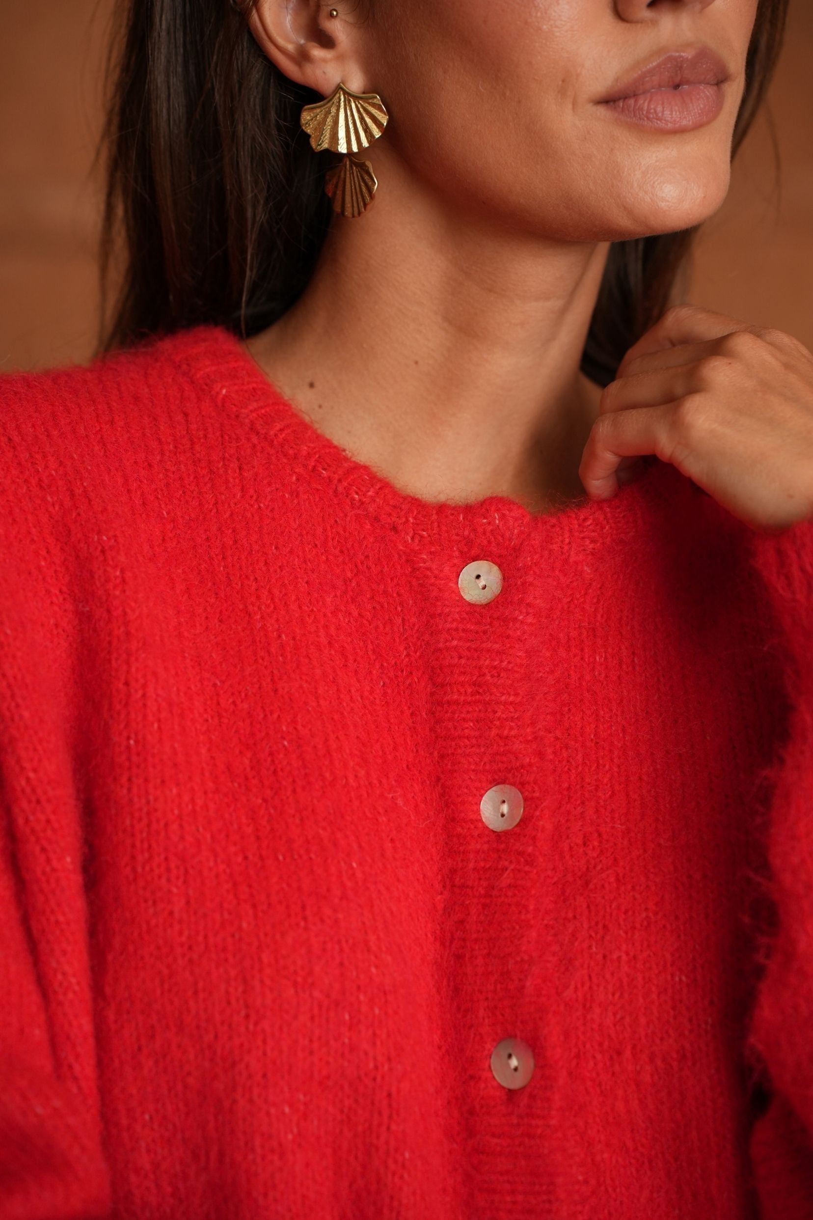 Gilet Ophélie Rouge