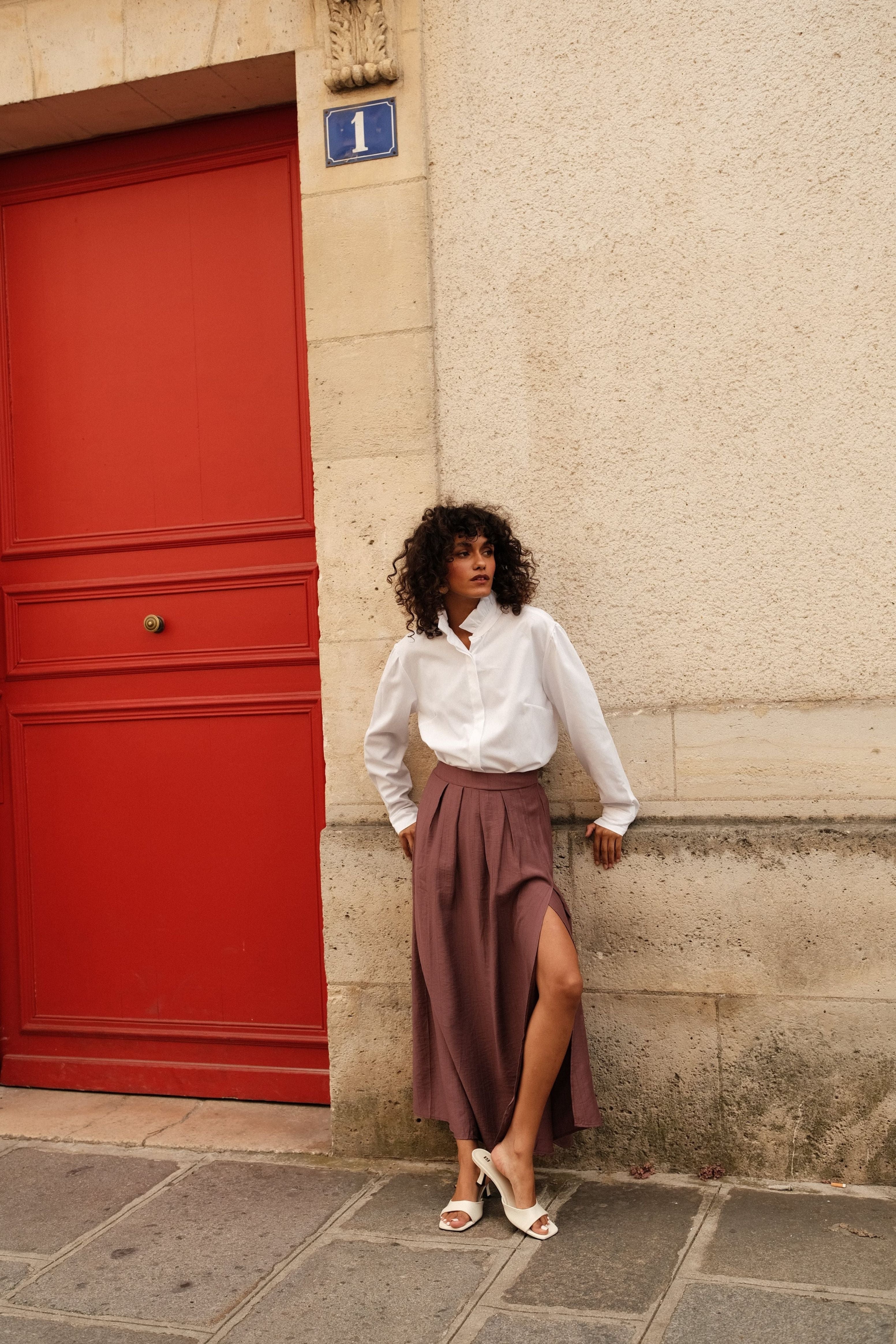 Jupe Estelle Prune