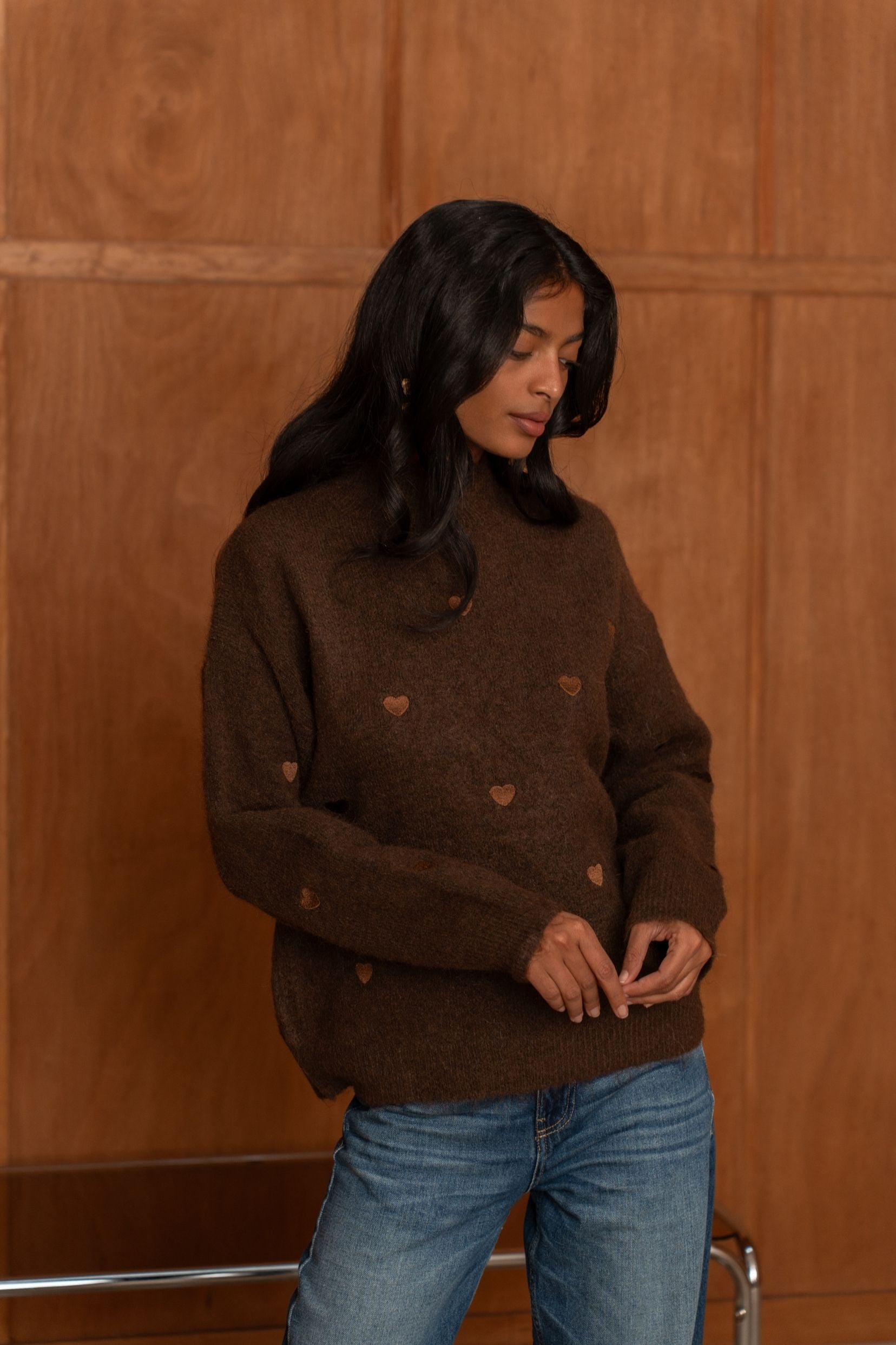 Pull Doriane Marron