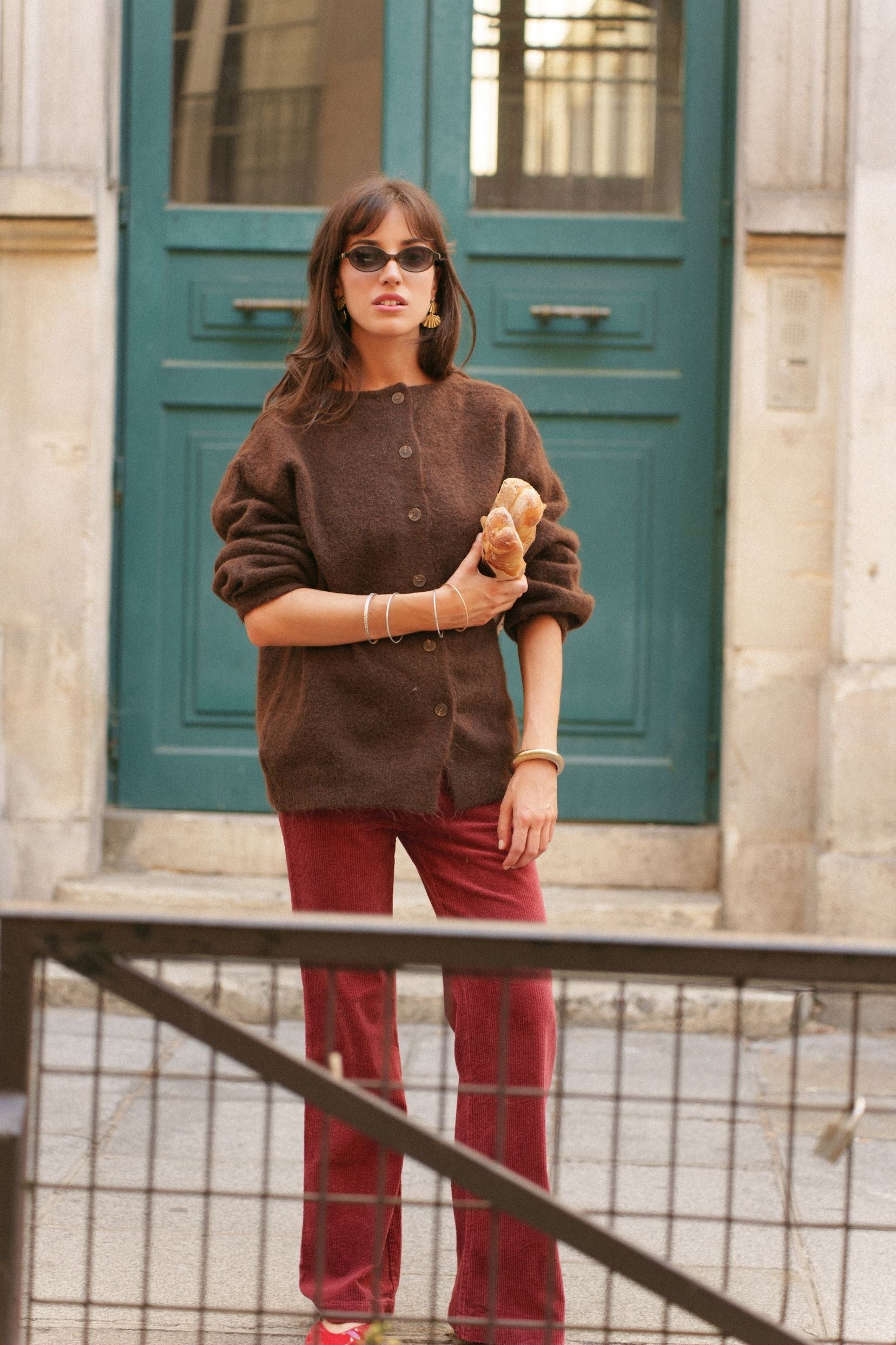Pull Jeanne Marron