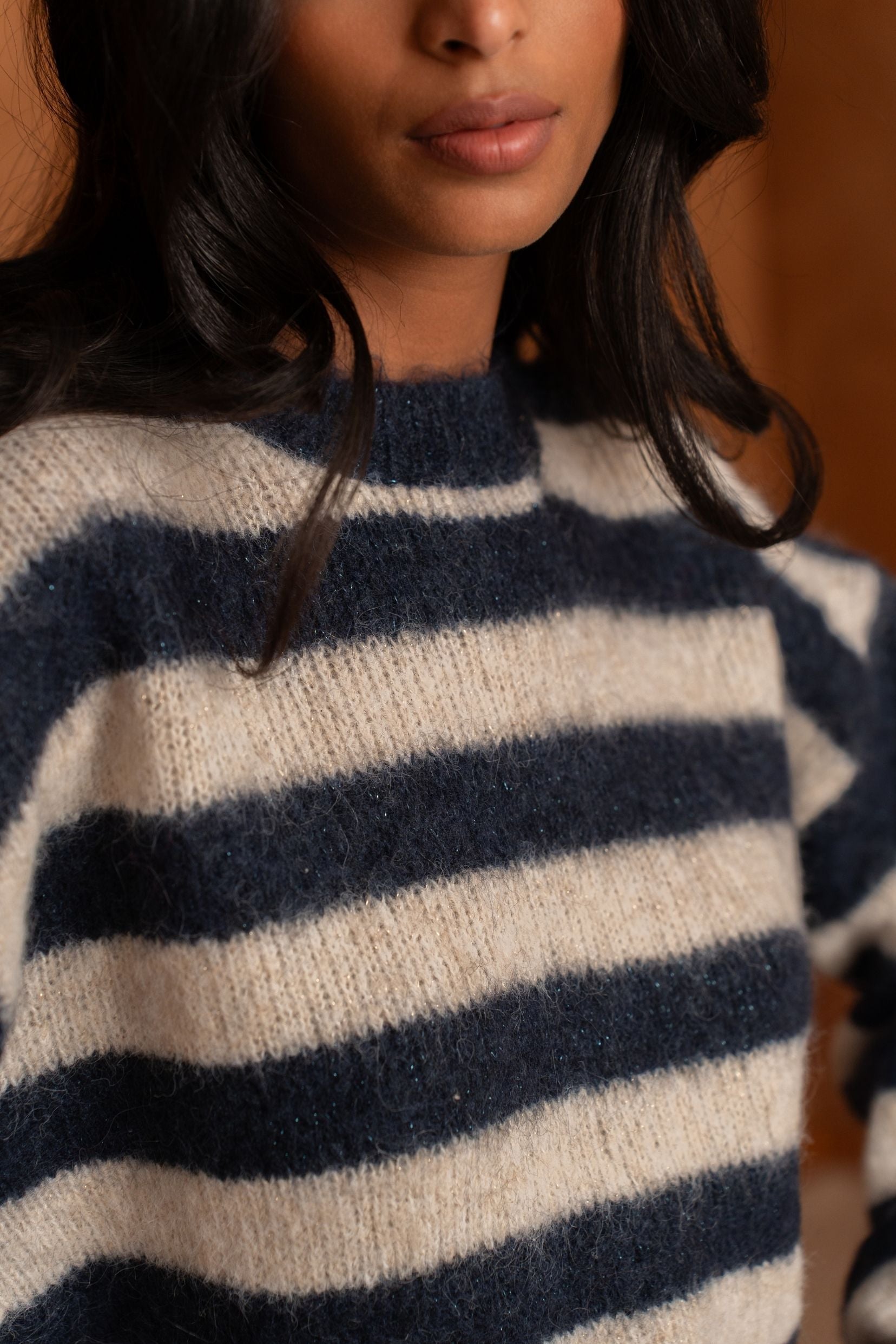 Pull Malo Rayé Marine