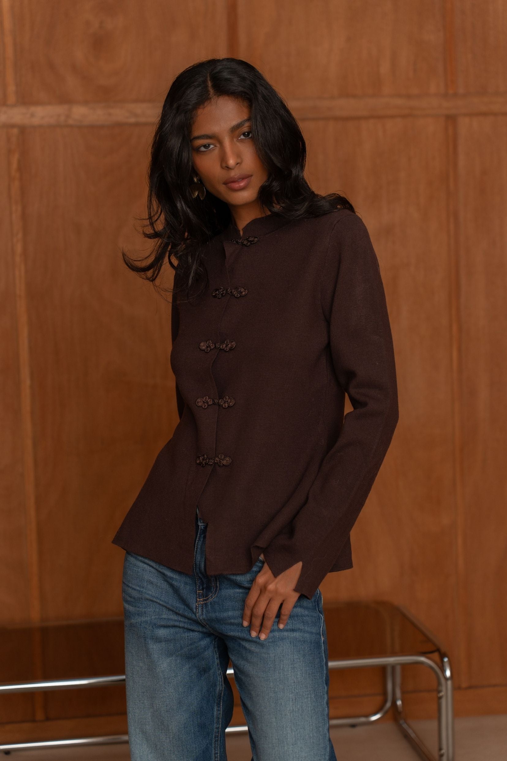 Pull Olympe Marron