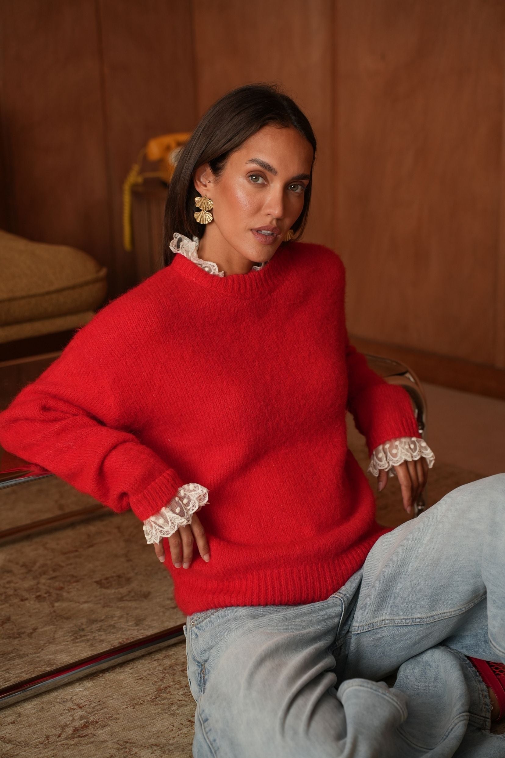 Pull Oria Rouge