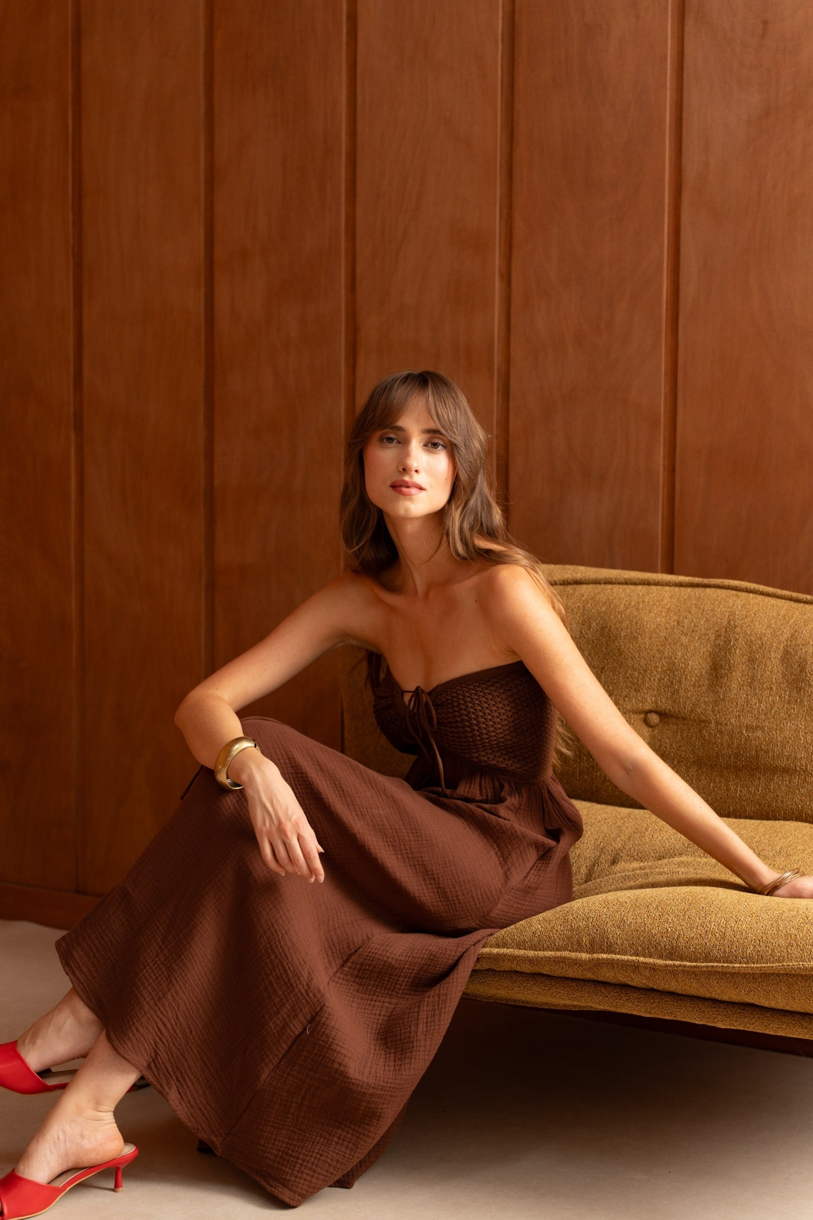 Robe Arielle Marron