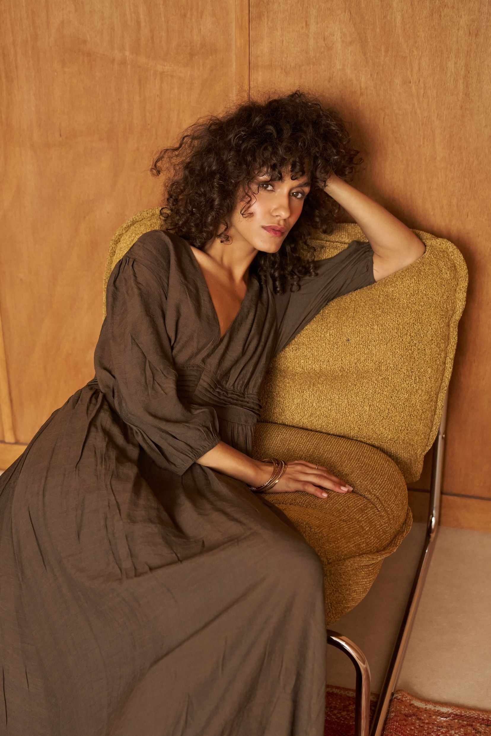 Robe Louise Kaki