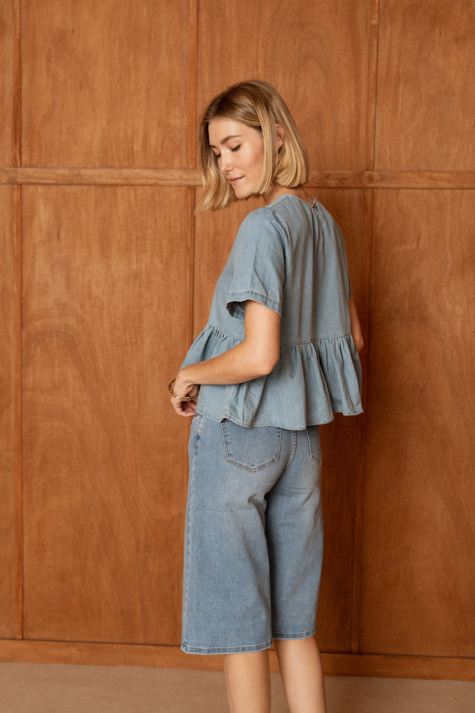 Top Chloé Denim Clair
