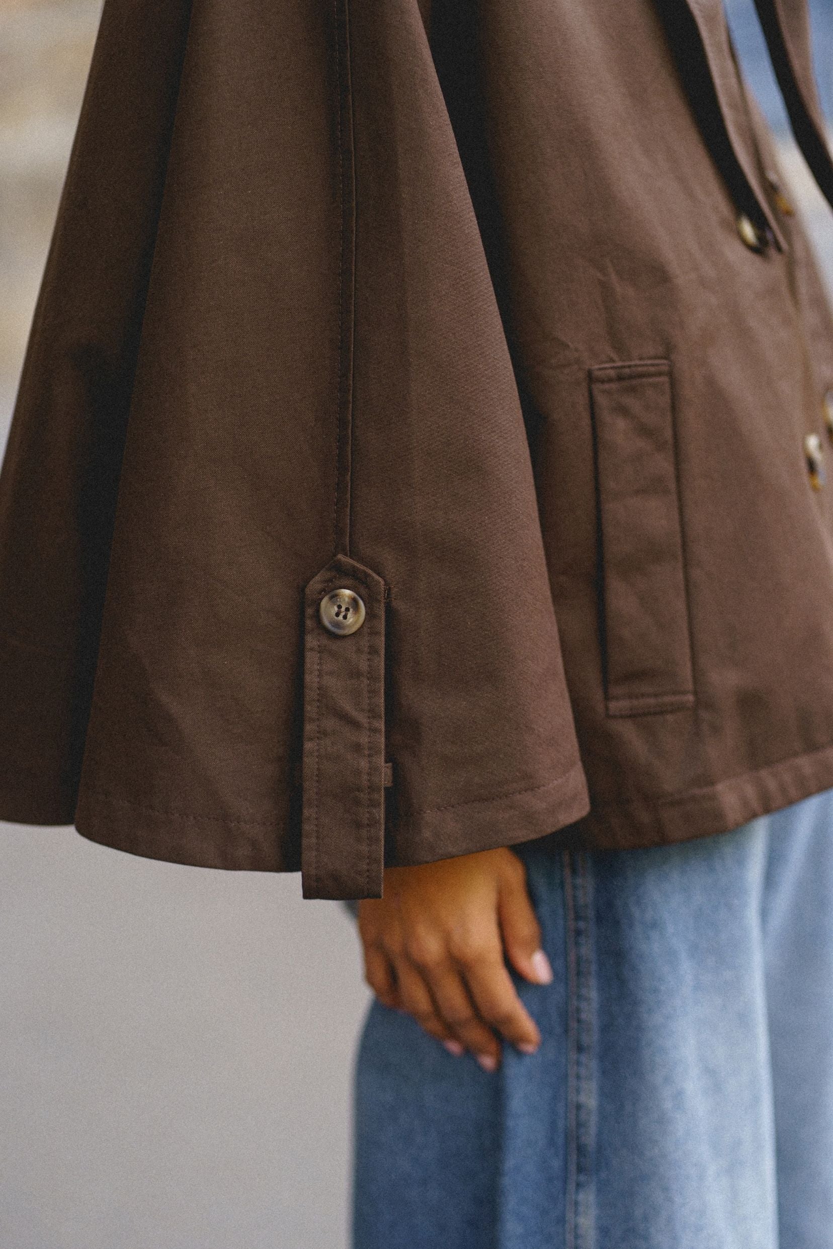 Trench Alix Marron Imprimé Vichy