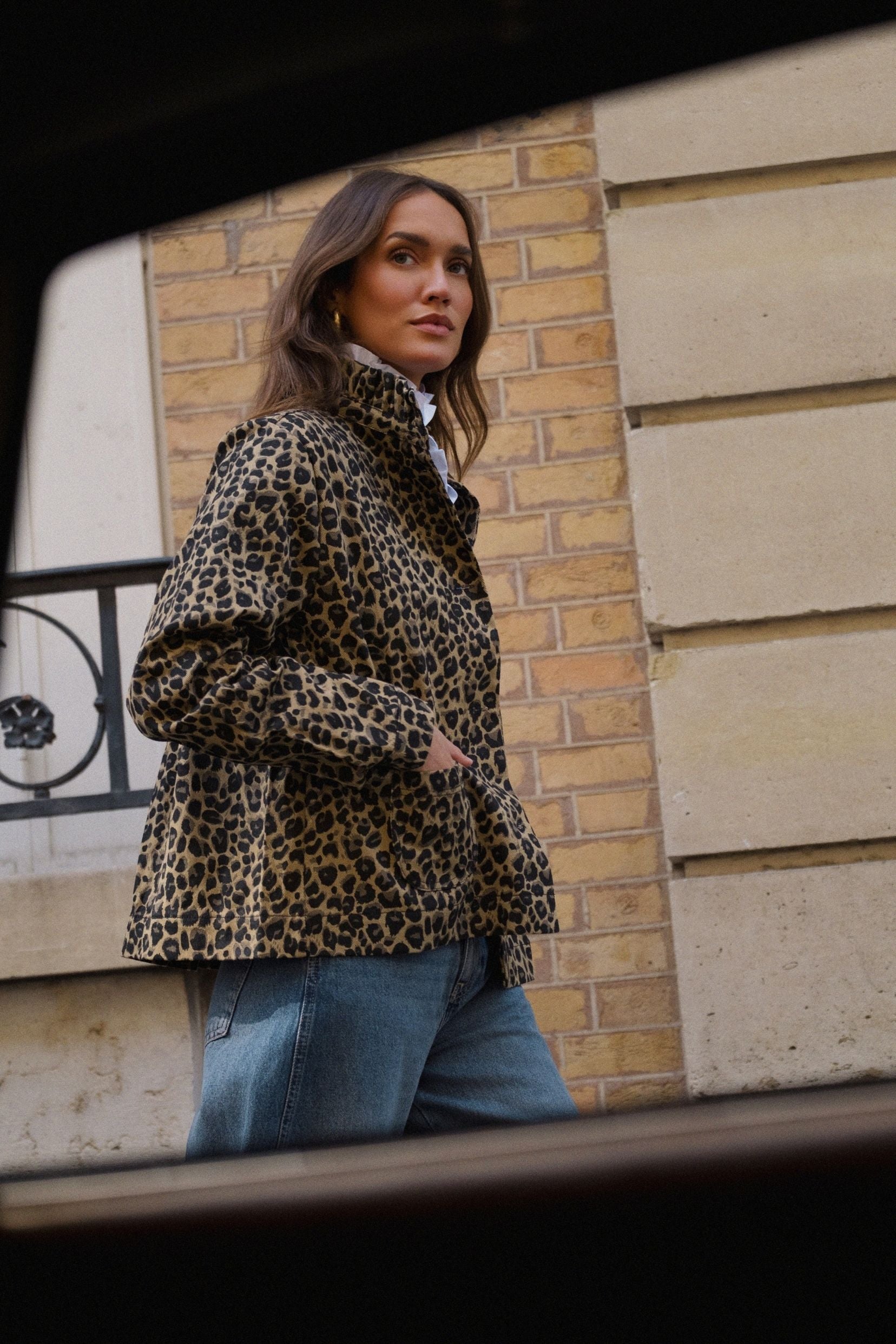 Veste Margot Léopard Beige