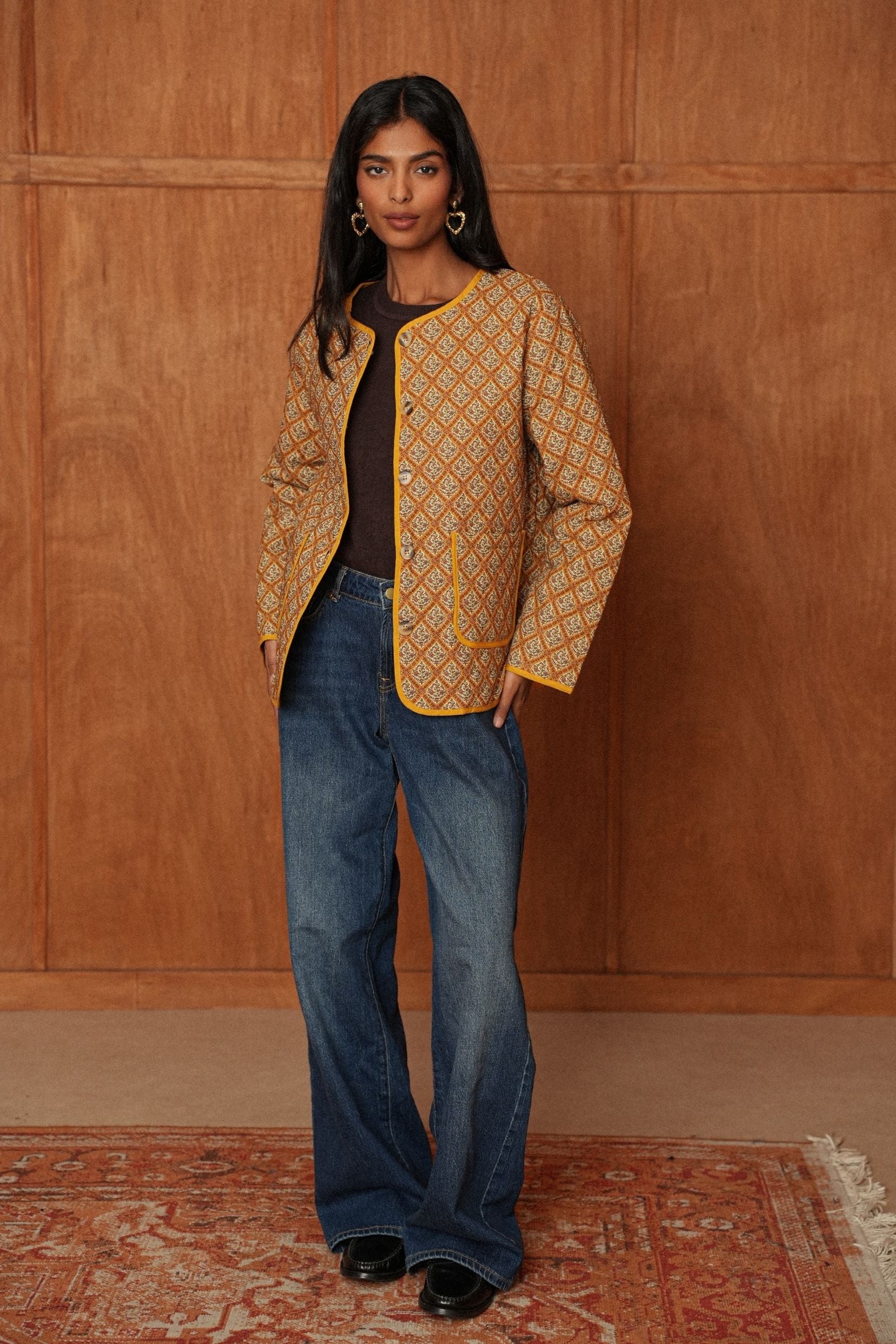 Veste Ninon Imprimé Jaune