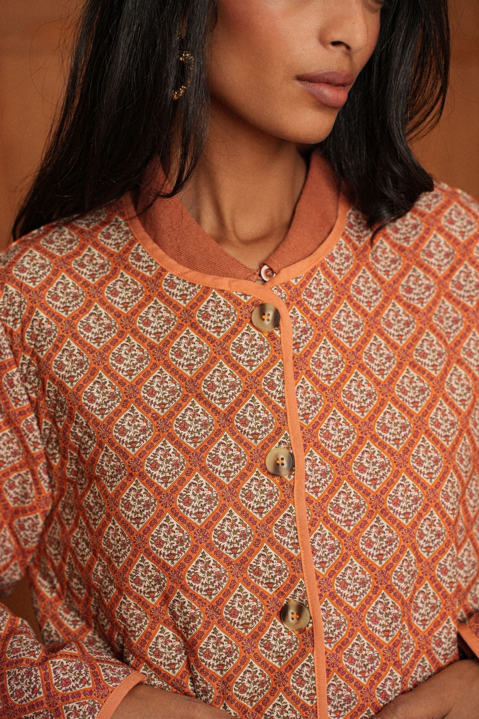 Veste Ninon Imprimé Orange